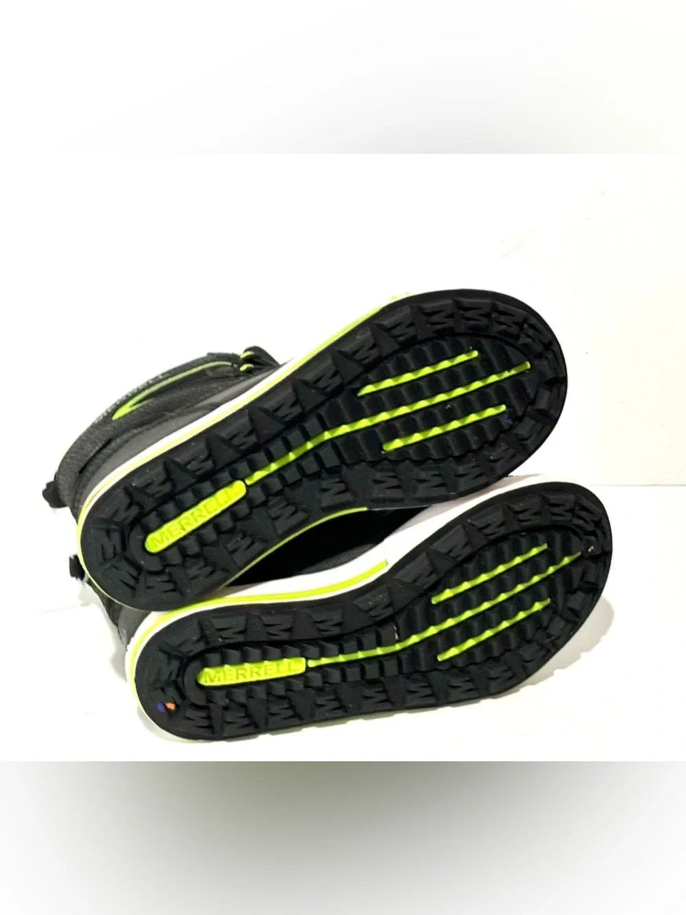 Merrell Kids' Snow Bank 3.0 Waterproof Boots Black/Lime Green Size 13M